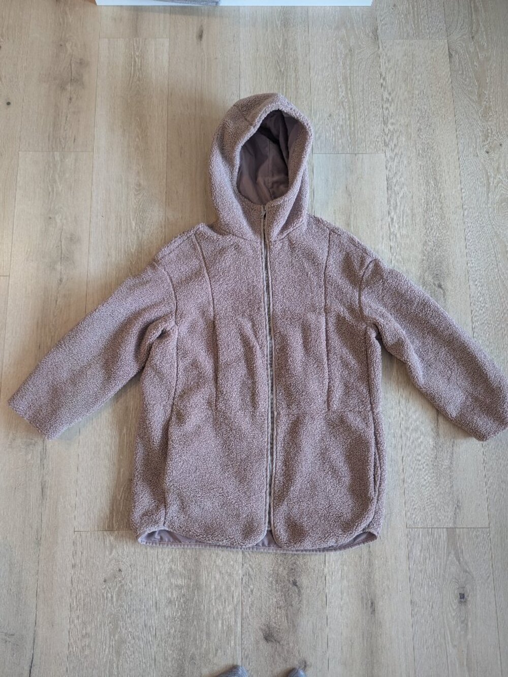 H&M Teddy Faux Shearling Jacket Small
